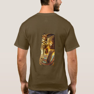 „King Tut Pharaoh Rückseiten-Druck T-Shirt Moder