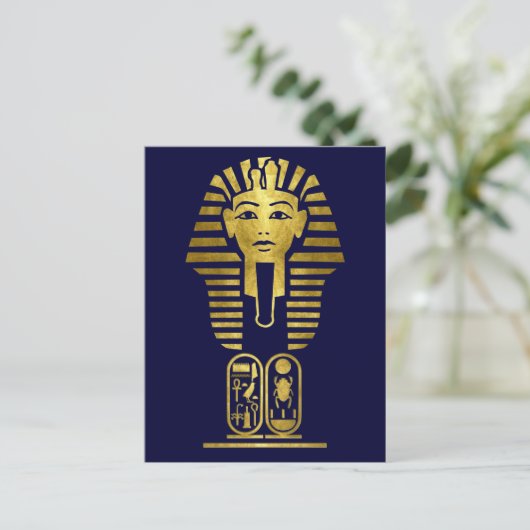 King Tut Postkarte (Stehend Vorderseite)
