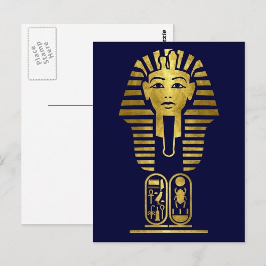 King Tut Postkarte (Vorne/Hinten)