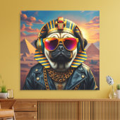 KING TUT PUG COOL 7 LEINWANDDRUCK (Insitu (Wohnzimmer))