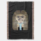 KING TUT THROW BLANKET DECKE (Vorderseite Vertikal)