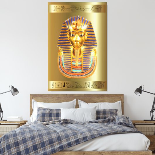 King Tut Tutankhamun Canvas Print Picture 2 Leinwanddruck (Insitu (Schlafzimmer))