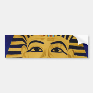 King Tut Tutankhamun goldene Grabmaskenbrille Aufk Autoaufkleber