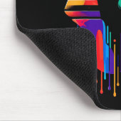 King Tut. Tutankhamun Minimalist Vibrant Style Chr Mousepad (Ecke)