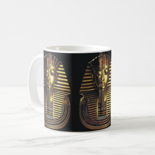 King Tutankhamun, Goldmaske Kaffeetasse (Vorderseite Links)