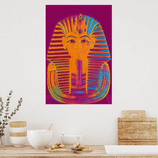 "King Tut's Brillianz" Ägyptische einzigartige Wal Poster (Küche)
