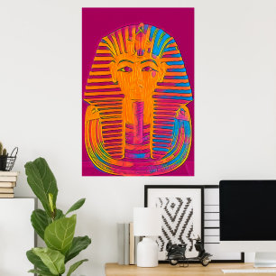 "King Tut's Brillianz" Ägyptische einzigartige Wal Poster