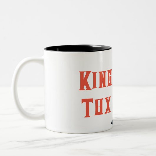 King Tux - Regal Linux Pinguin Coffee Tasse (Links)