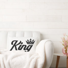 King Typografie Lendenkissen