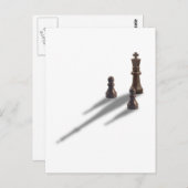 King und zwei Pawns Postkarte (Vorne/Hinten)