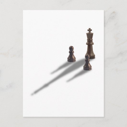 King und zwei Pawns Postkarte (Vorderseite)