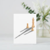 King und zwei Pawns Postkarte (Stehend Vorderseite)