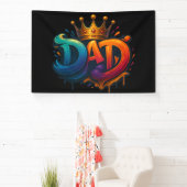 King Vater Crown Graffiti Crowned mit Liebe und St Banner (InSitu)
