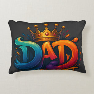 King Vater Crown Graffiti Crowned mit Liebe und St Dekokissen