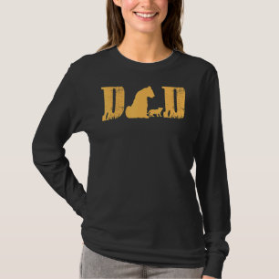 King Vater Lion Cub Son Daughter Head Vatertag D T-Shirt