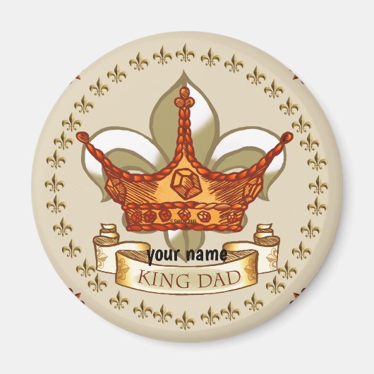 King Vater Royal Crown Magnet (Vorne)