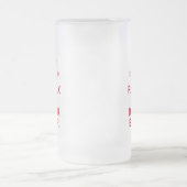 King Vater Spaß Entspannung und trinken Bier Rot B Mattglas Bierglas (Mittel)