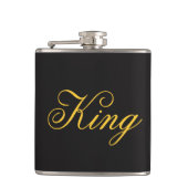 King Vinyl Wrapped Flask Flachmann (Vorderseite)