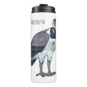 King vulture bird cartoon illustration  thermosbecher (Vorderseite)