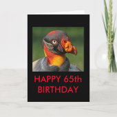 King Vulture - Happy 65. Geburtstag Karte (Vorderseite)