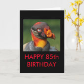 King Vulture - Happy 85. Geburtstag Karte (Gelbe Blume)