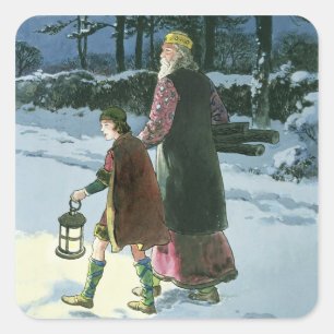 King Wenceslas (c.907-c.929) von "Peeps in the Quadratischer Aufkleber