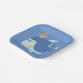 King Whale Sea Animals Kids Party Paper Plate Pappteller (Gewinkelt)