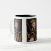 King William I ("Der Eroberer") Zweifarbige Tasse (Vorderseite Links)