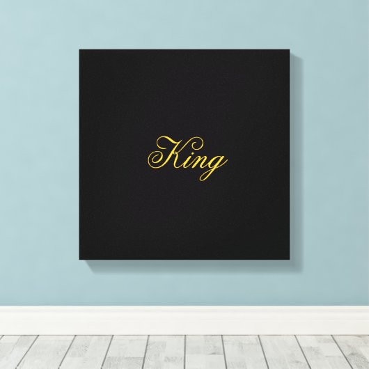 King Wrapped Canvas Leinwanddruck (Insitu (Holzboden))