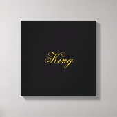 King Wrapped Canvas Leinwanddruck (Vorderseite)