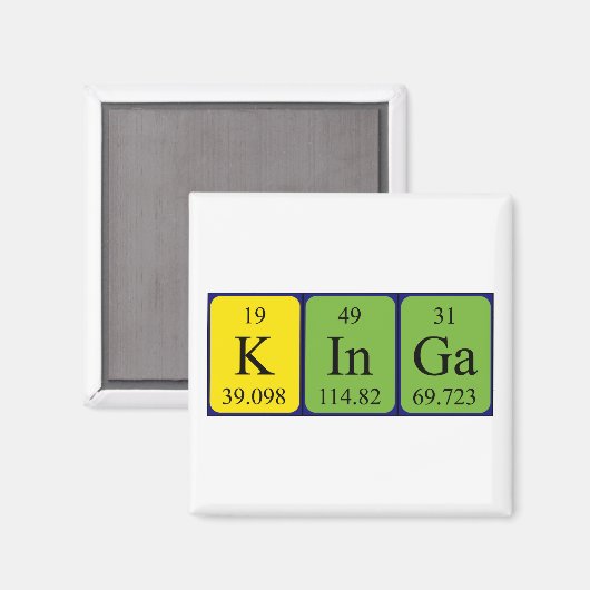 Kinga Periodenmagnet Magnet (Vorderseite/Rückseite)