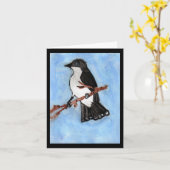 Kingbird Note Card Karte (Gelbe Blume)