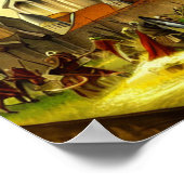 Kingdom Barracks Fantasy Digital Art Poster (Ecke)