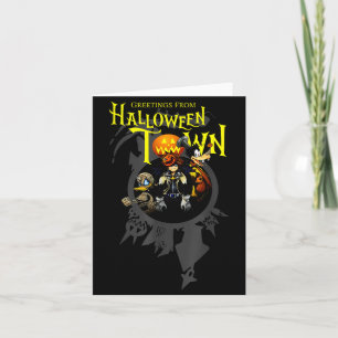 Kingdom Hearts Grüße aus Halloween Town  Karte