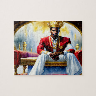 Kingdom Man Black Christlich Art Puzzle