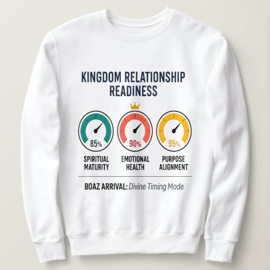Kingdom Readiness Dashboard Christlich Sweatshirt (Design vorne)
