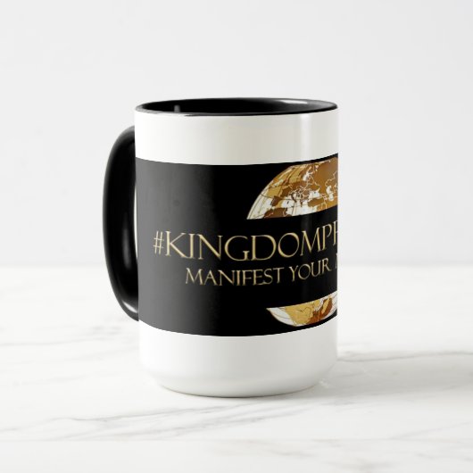 #KINGDOMPRENEUR - VERKÜNDEN SIE IHRE MILLIONEN TM TASSE (Vorderseite Links)