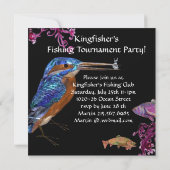 KINGFISCHEREI FISCHEREIFAHRZEUG PARTY Champagner Einladung (Rückseite)