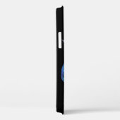 KINGFISCHEREIMONOGRAM, Electric Blue, Black Case-Mate iPhone Hülle (Rückseite / Rechts)