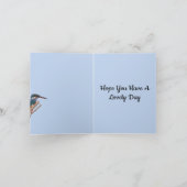 Kingfisher and Willow editable Father's Day Card Karte (Innenseite)
