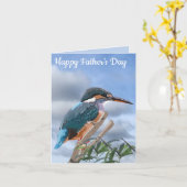 Kingfisher and Willow editable Father's Day Card Karte (Gelbe Blume)