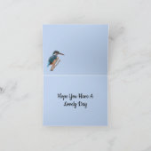 Kingfisher and Willow editable Father's Day Karte (Innenseite)