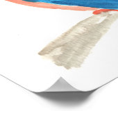 Kingfisher Aquarell-Poster Poster (Ecke)