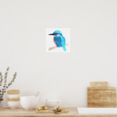 Kingfisher Aquarell-Poster Poster (Küche)