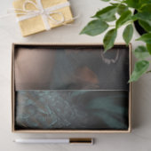 Kingfisher Beautiful Woman's Face & Hat Portrait Seidenpapier (Geschenk)