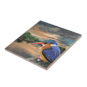 Kingfisher bei Sunset Fliese (Seite)