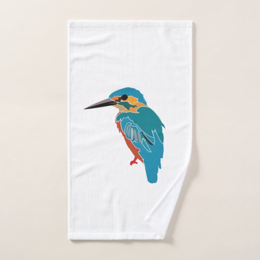 Kingfisher Bird Art Handtuch (Handtuch)