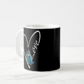 Kingfisher Bird Birdwatcher Tierbiologin Kaffeetasse (Vorderseite Links)