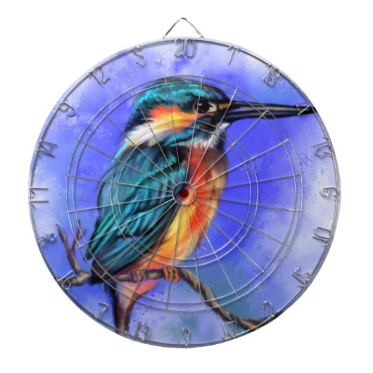Kingfisher Bird Dart Board Dartscheibe (vorne)