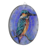 Kingfisher Bird Dart Board Dartscheibe (Vorderseite Links)